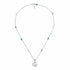 Gucci GG Marmont Sterling Silver Necklace with Mother of Pearl and Topaz - Model YBB527399001