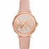 Michael Kors Addyson MK2957 Women's Rose Gold-Tone Watch - Pink Leather Strap