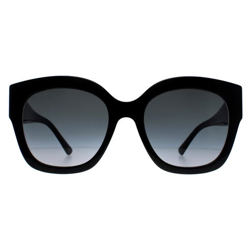 Jimmy Choo LEELA/S 807/9O Occhiali da sole da donna - 55 mm, montatura nera con lenti sfumate grigie