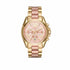 Michael Kors Bradshaw MK6359 Women's Two-Tone Chronograph Watch - Pink Dial