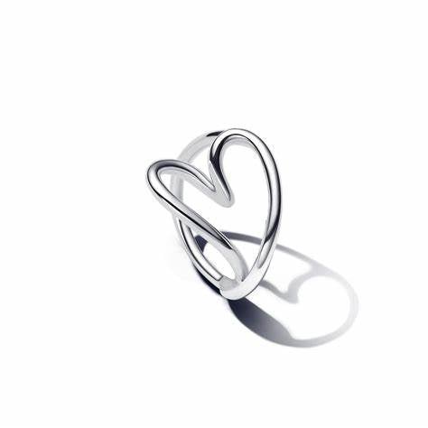PANDORAPandora 193288C00 - 50 Women's Sterling Silver Organically Shaped Heart RingBIJOUXEcecile