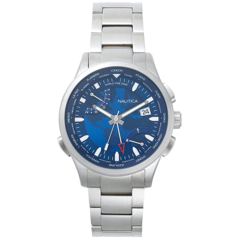 Nautica Shanghai NAPSHG003 Men’s Multifunction Watch – Blue Dial, 44 mm