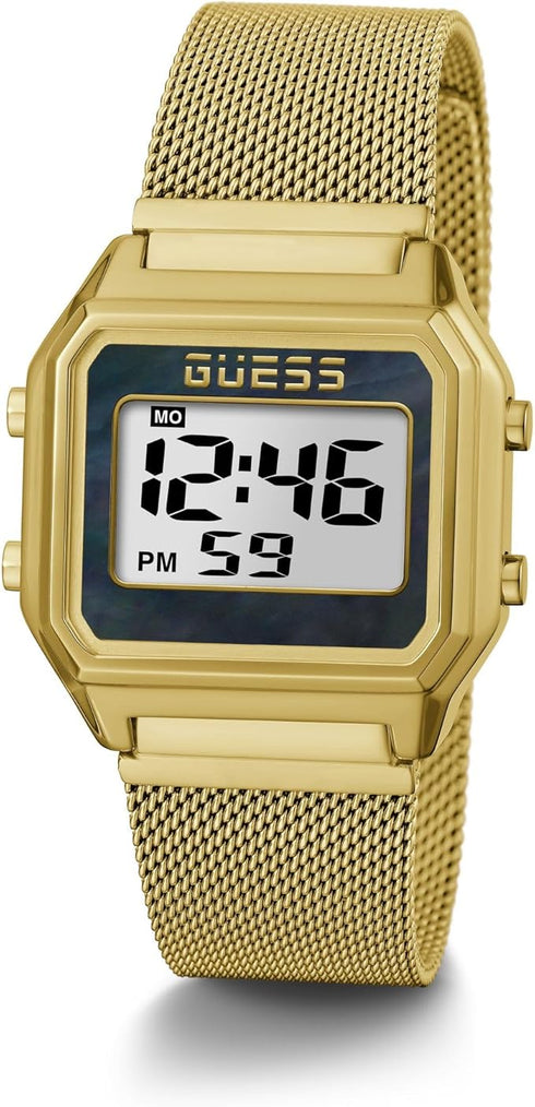 Guess Zoom GW0343L2 Women's Gold-Tone Digital Mesh Watch