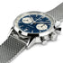 Hamilton American Classic Intra-Matic Auto Chrono H38416141 - Acciaio inossidabile 40 mm, quadrante blu, bracciale a maglia