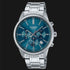 Orologio cronografo Casio MTP-E515D-2A1VDF Uomo - Quadrante blu, cinturino in acciaio inossidabile