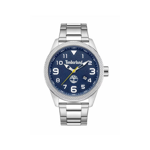 TIMBERLANDTimberland TDWGG2132301 Men's Watch – 48mm Silver Stainless Steel Case, Blue Dial, Quartz Movement, 5 ATM Water ResistanceWATCHESEcecile