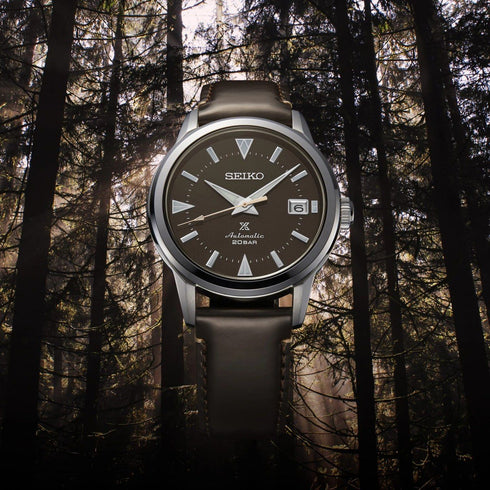 Seiko Prospex SPB251J1 Reloj automático para hombre 'Alpinist' 1959 Re-Interpretation - Acero inoxidable, esfera marrón bosque