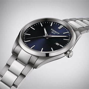 Tissot PR 100 Reloj de cuarzo para hombre T150.410.11.041.00 - Esfera azul, brazalete de acero inoxidable