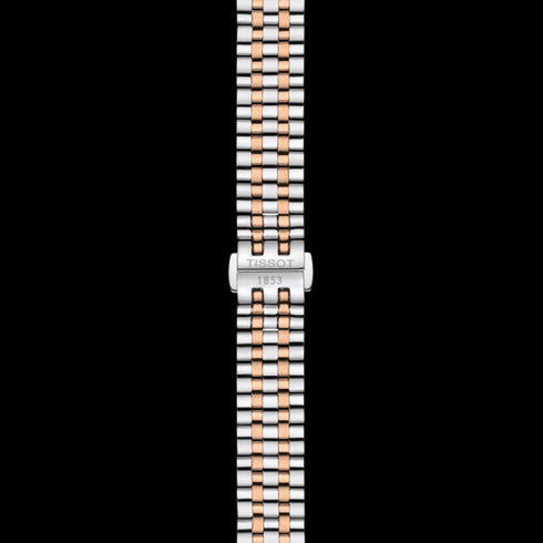 Tissot Carson Premium Automatic Lady T122.207.22.031.01 Orologio da donna, quadrante argento, bracciale in acciaio inossidabile bicolore