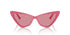 Jimmy Choo JC 5008 Occhiali da sole da donna - 55 mm, montatura rosa con lenti rosa