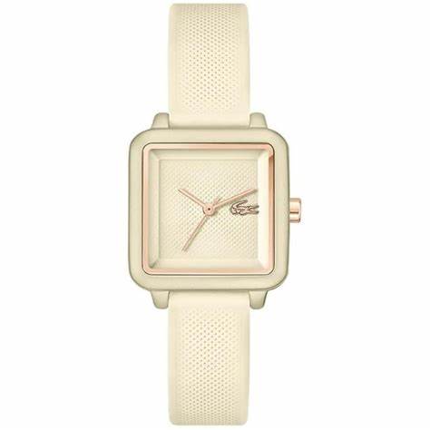 Lacoste 2001385 Women's Watch - Cream Silicone Strap, Cream Dial, 36mm