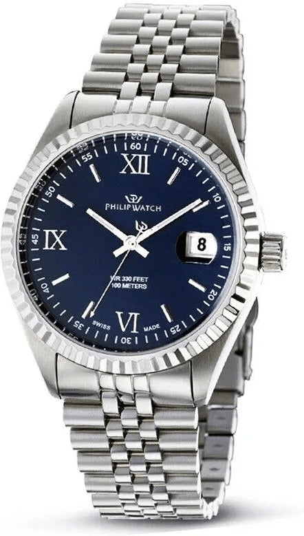 PHILIP WATCHPhilip Watch Caribe R8253597080 Men's Quartz Watch – Stainless Steel, Blue DialWATCHESEcecile