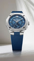 Orologio da uomo Baume & Mercier Riviera 10761 Limited Edition - Cassa in acciaio 43 mm, quadrante blu, movimento automatico baumatico, funzione tideografo