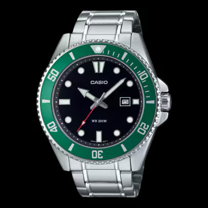 Reloj analógico Casio MDV-107D-3AVDF para hombre, resistente al agua hasta 200 m