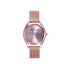 : Reloj analógico de cuarzo para mujer Mark Maddox MM0128-77 - Caja de acero inoxidable en tono oro rosa y brazalete de malla