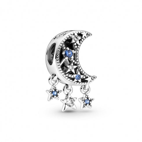 Pandora 799643C01 Stella e mezzaluna - Argento 925 con zirconi blu e trasparenti