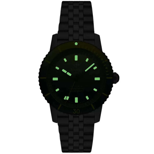 Zodiac Super Sea Wolf Compression ZO9295 Men's Automatic Watch - Green Gradient Dial, Stainless Steel Bracelet