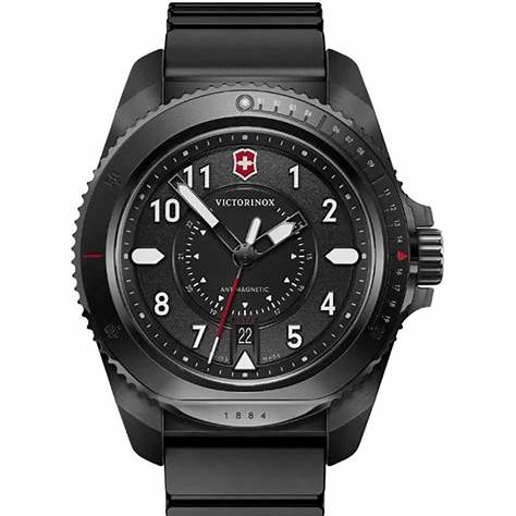 Victorinox Journey 1884 Men's Watch V241982 – Black Dial, Black Rubber Strap