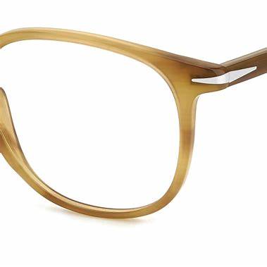 David Beckham DB 1160 B4L Eyeglasses – Yellow Horn Acetate, 49mm