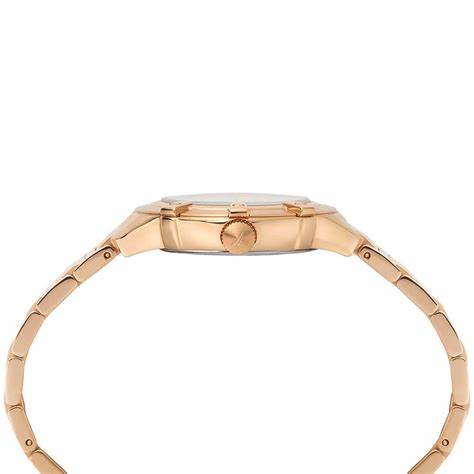 Nautica NAPCPR005 Women's Quartz Watch - Blue Dial, Rose Gold-Tone Stainless Steel Bracelet