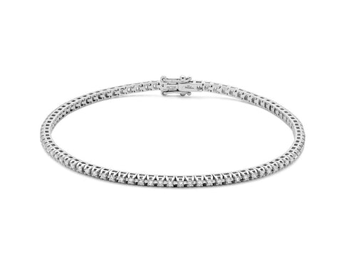 Bracciale tennis Miluna BRD863-0V5G7 - Oro bianco 18 carati con 50 diamanti