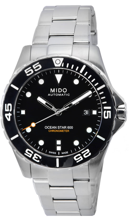 Mido Ocean Star 600 Cronometro M026.608.11.051.00 Orologio automatico da uomo - Quadrante nero, bracciale in acciaio inossidabile