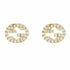 Gucci Interlocking G 18ct Yellow Gold Diamond Stud Earrings - YBD729408002