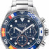 Nautica NAPWPF909 Men's Chronograph Watch - Blue Dial, Stainless Steel Bracelet