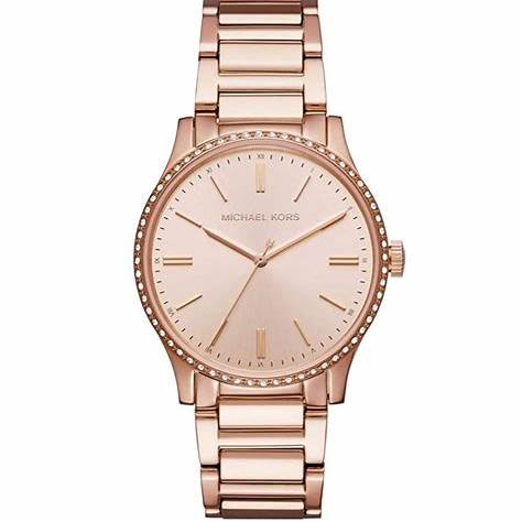 Michael Kors MK3809 Women's Bailey Rose Gold-Tone Stainless Steel Watch