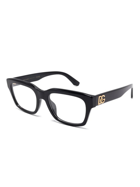 Dolce & Gabbana DG3416 501 55 Men's Eyeglasses – Black Rectangular Acetate Frame