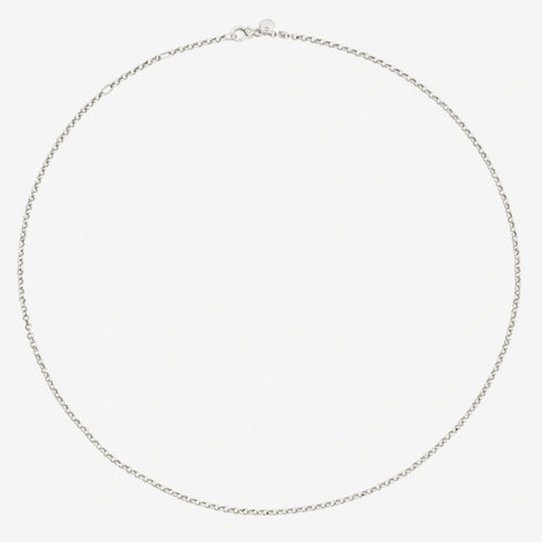 DODODoDo Essentials DCC5004CHAIN000AG46 Sterling Silver Necklace - 46cm Rolò ChainJEWELRYEcecile