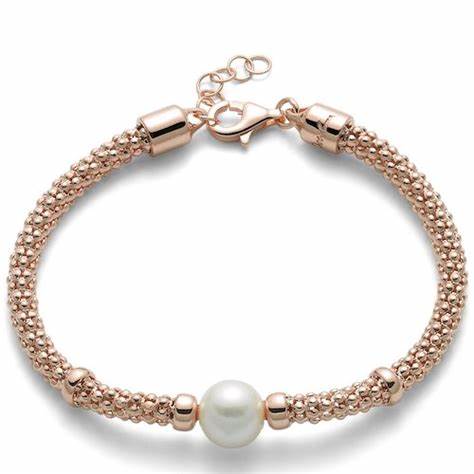 Miluna PBR3026R Bracciale da donna - Argento 925 con perle bianche