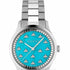 Gucci G-Timeless YA1265044 Women's Watch – Turquoise Stone Dial with Bee Motif, Stainless Steel Bracelet