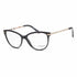 Burberry BE 2280 3001 54 Occhiali da vista da donna - Montatura rettangolare in plastica nera