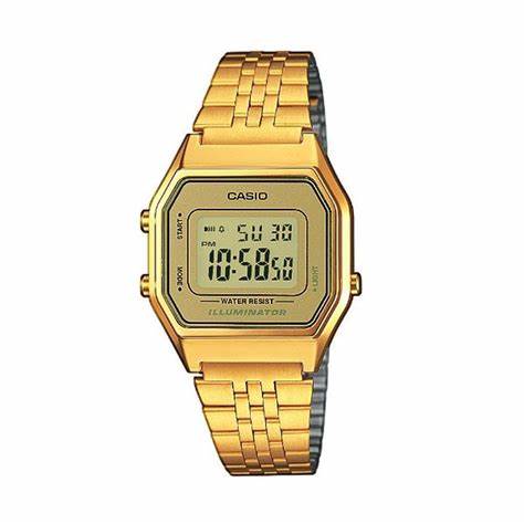 Casio Vintage LA680WEGA-9ER Unisex Digital Watch – Gold Tone