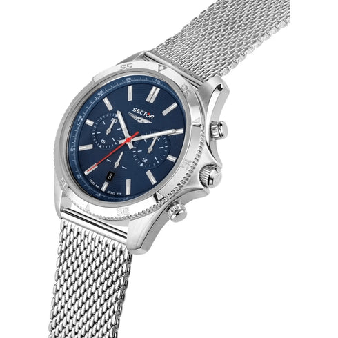 SECTORSector 650 R3273631006 Chronograph – Blue Dial, Steel Bracelet, 45mmWATCHESEcecile