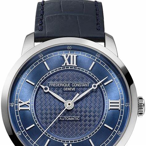 Frederique Constant Classics Premiere FC-301N3B6 Men's Watch – Blue Dial, Black Leather Strap