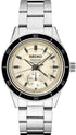 Seiko Presage SSA447J1 Men's Automatic Watch - Style 60's Series, Ivory Dial, Stainless Steel Bracelet