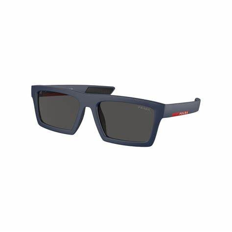 Prada Linea Rossa PS 02ZSU Men's Sunglasses – Matte Black Frame, Dark Grey Polarized Lenses