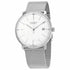 Junghans Max Bill Automatic Men's Watch 027/4002.46 – 38mm Stainless Steel Case, Matte Silver-Plated Dial, Milanaise Bracelet