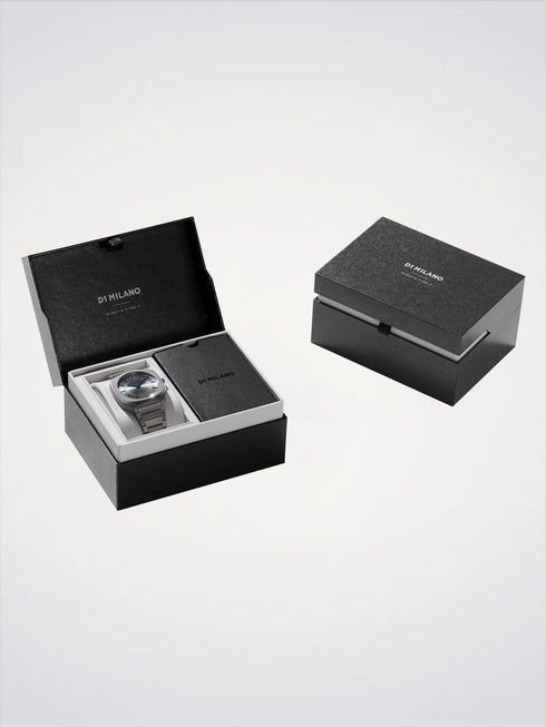 D1 MILANOD1 Milano SQBJ02 Square Titanium Watch – 37mm, Grey Dial, Sapphire CrystalWATCHESEcecile