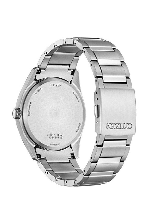 Montre Citizen AW1641-81L pour homme, Eco-Drive, titane, cadran bleu