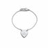 Gucci Trademark Sterling Silver Heart Bracelet - Size 18cm