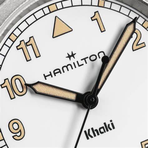 Hamilton Khaki Field Quartz H69301910 - Acciaio inossidabile 33 mm, quadrante bianco, cinturino verde NATO