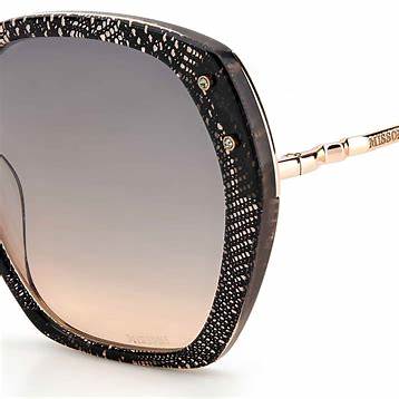 Missoni MIS 0025/S Women's Sunglasses - 56mm, Pattern Black Frame with Grey Lenses