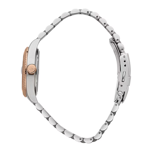 Philip Watch Caribe R8253597616 Women's Quartz Watch - Stainless Steel & Rose Gold, White Dial