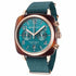 Briston Clubmaster Classic Chronograph 40mm Gold Acetate Emerald Green Dial Green NATO Strap 19140.PYA.T.27.NE