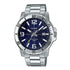 Casio MTP-VD01D-2BVUDF Herren Analog Uhr - Edelstahlarmband, Blaues Zifferblatt