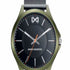 Mark Maddox HM7127-57 Orologio analogico da uomo - Bracciale a maglia in acciaio inossidabile, quadrante nero