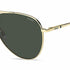 Hugo HG 1318/S J5G/QT Men's Gold Aviator Sunglasses - Green Lenses